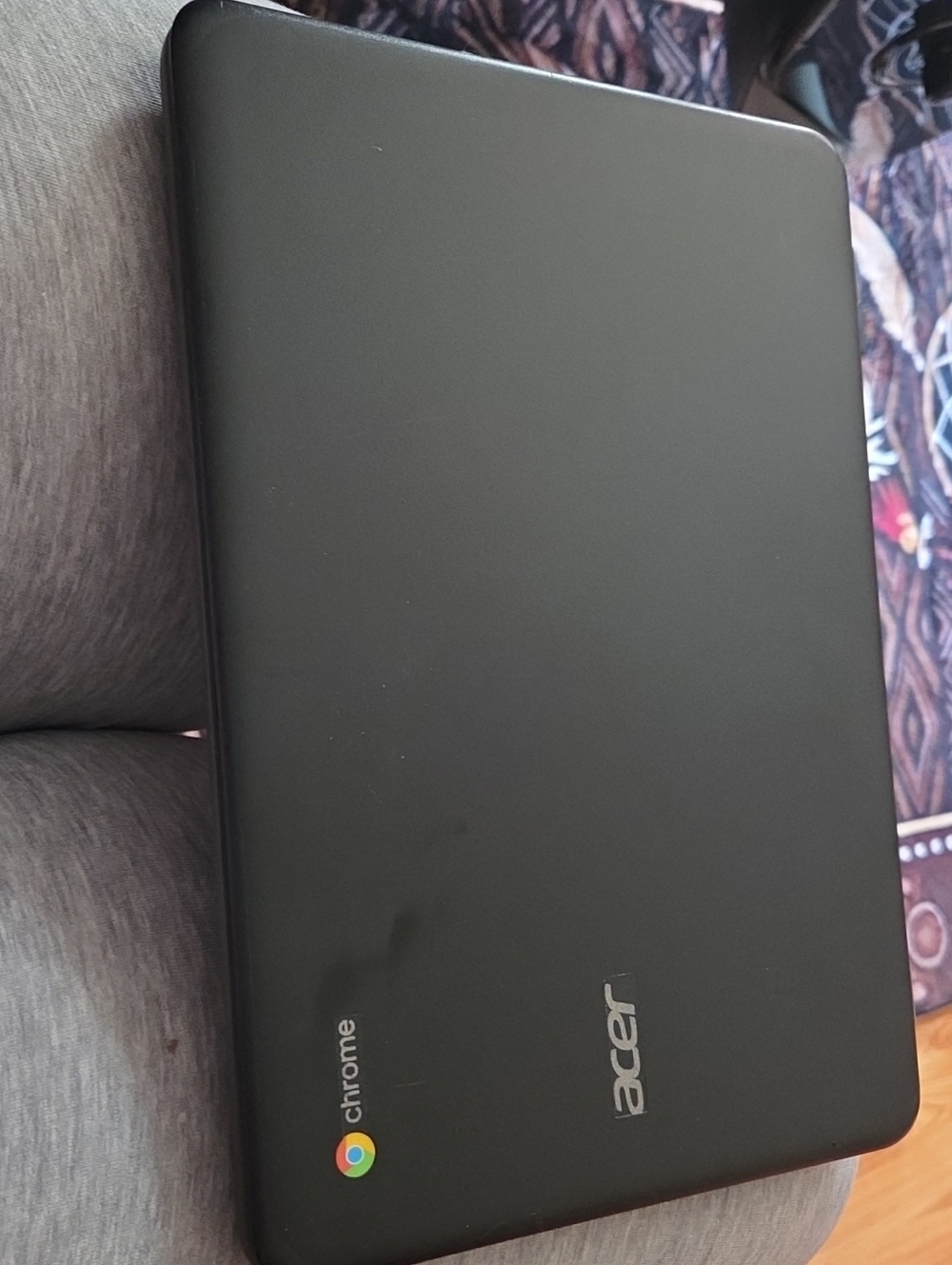 Acer Chromebook Black Matte Laptop with Chrome Logo